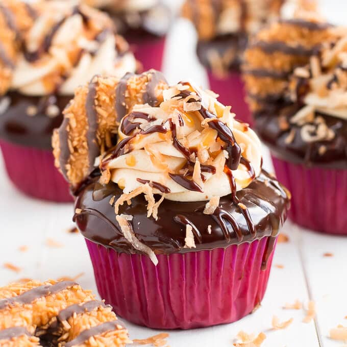 Samoa Cupcakes: Enjoy Girl Scout Cookie Flavor Year-Round